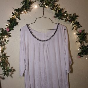 Cold shoulder fall shirt minor spot